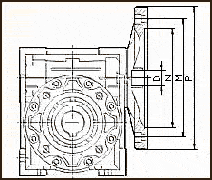 Присоединительные размеры входного фланца.